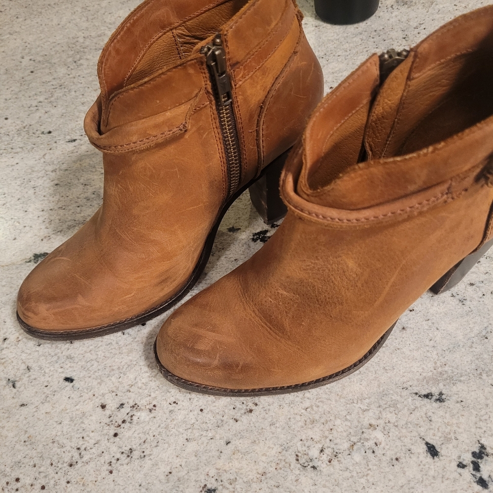 Frye Jenny Ankle Boots Brown Womens 8 - Picture 14 of 16